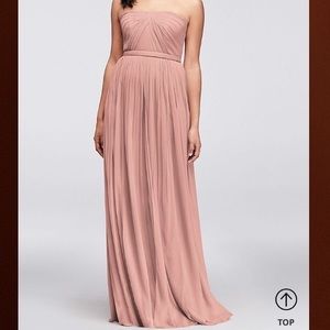 David’s Bridal Ballet Pink Convertible Dress